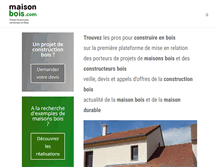 Tablet Screenshot of maisons-bois.com
